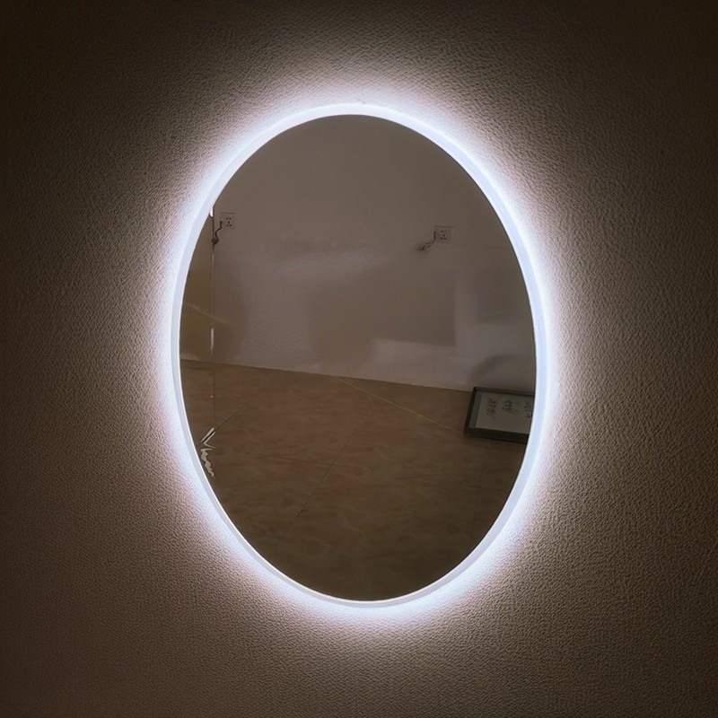 Frontlit & Backlit Oval LED Bathroom Mirror
